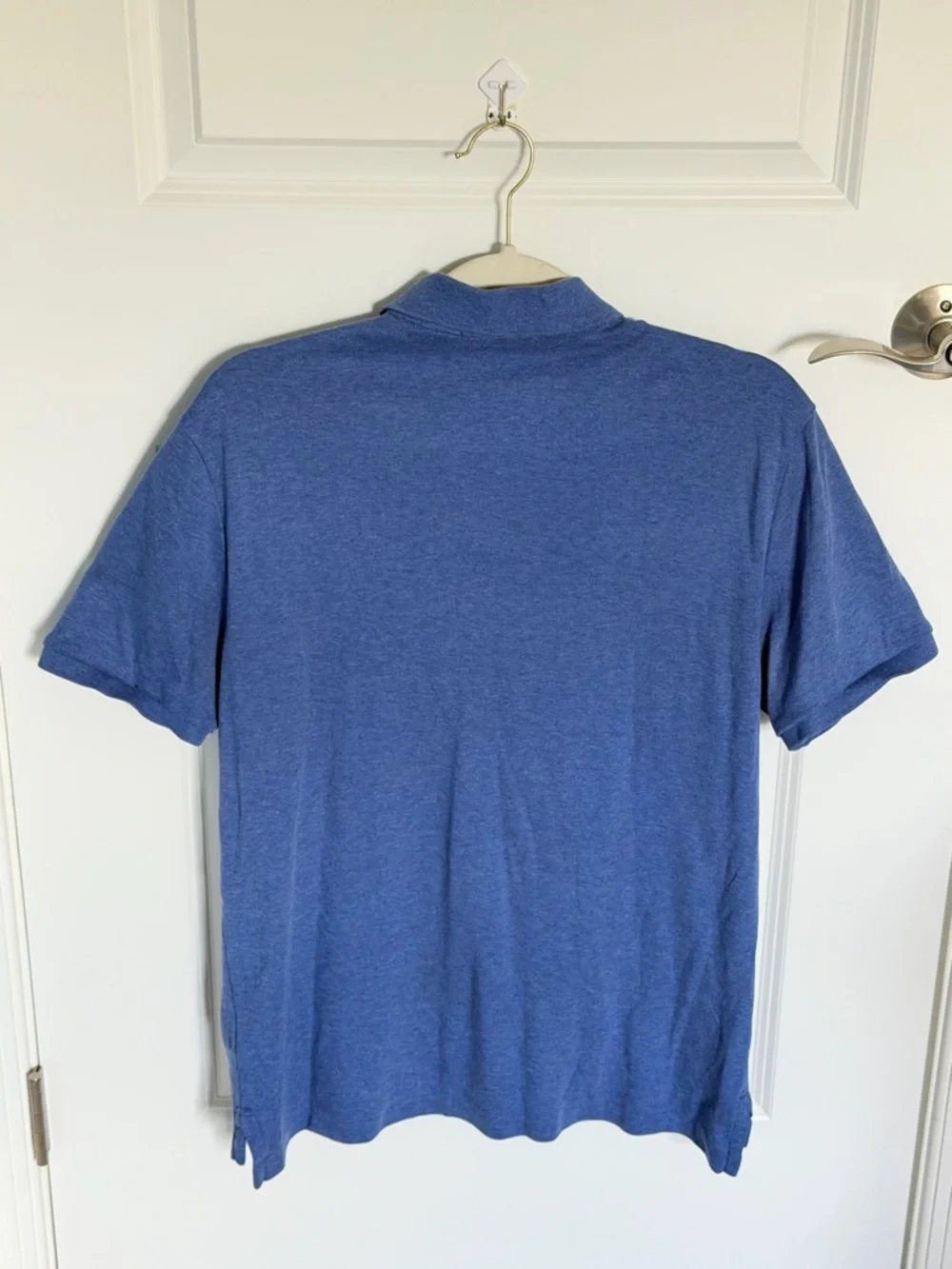 Polo by Ralph Lauren Men's Blue Custom Slim Fit Mesh Polo Medium 39812